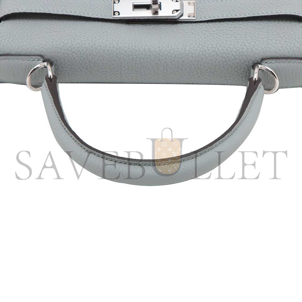 H**mes master kelly 28 togo blue glacier silver metal fittings (28*22*10cm)